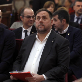 El exvicepresidente de la Generalitat, Oriol Junqueras, durante el juicio del 'procés'. / Europa Press