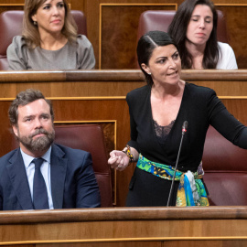 27/04/2022.- La candidata de Vox a la Junta, Macarena Olona, en un Pleno del Congreso. Alberto Ortega / Europa Press