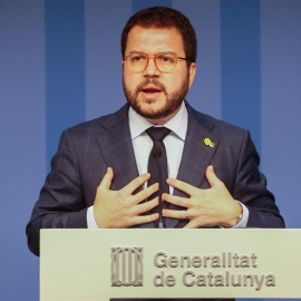 El vicepresidente del Govern y conseller de Economía, Pere Aragonès, ofrece una rueda de prensa este lunes en la que se ha anunciado que el Govern y Catalunya En Comú Podem han acordado una reforma fiscal, de cara a los presupuestos de la Generalitat d