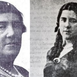 Aurora Rodríguez y su hija Hildegart.