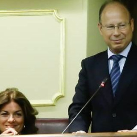 Mariano Pérez-Hickman, exteniente de alcalde y concejal del Ayuntamiento de Pozuelo de Alarcón, en el Congreso de los Diputados, en 2014. EFE