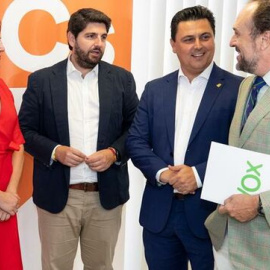 Imagen de los dos partidos del Gobierno regional. EFE
