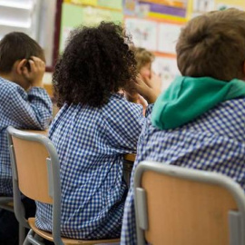 Un grupo de niños en la escuela.- EFE