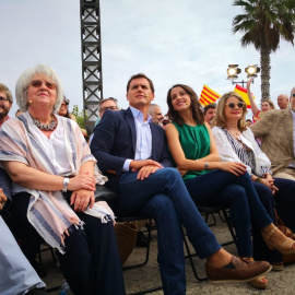 Albert Rivera junto a la presidenta de Cs en Catalunya, Inés Arrimadas./EUROPA PRESS