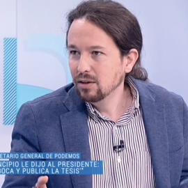 Pablo Iglesias en una entrevista este lunes en 'Los Desayunos de TVE'