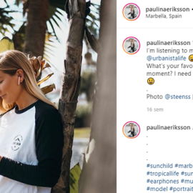 La publicación de Paulina Eriksson que ha sido señalada por el dictamen. / Instagram