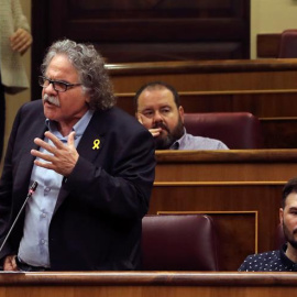 El portavoz de ERC Joan Tardá, en el Congreso este miércoles. EFE/Ballesteros