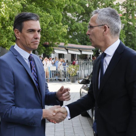 Pedro Sánchez y Jens Stoltenberg
