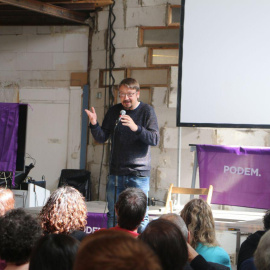 Imatge d'arxiu de Xavier Domènech en reunió de Podem Catalunya / Joana Bregolat