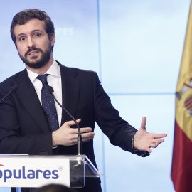 Pablo Casado ha asegurado que así "el PP consigue que Torra pierda su escaño de diputado". / Europa Press