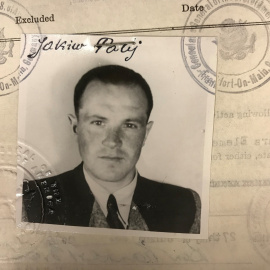 El guardián nazi Jakiw Palij, en una imagen de su visado de 1949. REUTERS