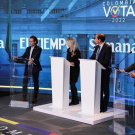 24/05/2022 Candidatos a las elecciones presidenciales en Colombia debaten en un programa de una cadena televisiva, a 24 de mayo de 2022.