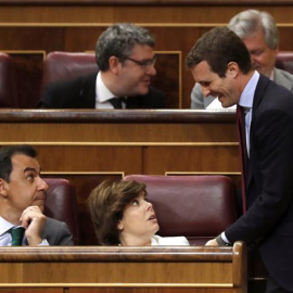 Soraya Sáenz de Santamaría y Pablo Casado