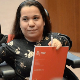 Noelia Frutos, diputada de Castilla y León con discapacidad
