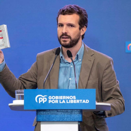 Pablo Casado, en un acto del PP. (MARCIAL GUILLÉN | EFE)