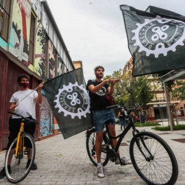 Repartidores de Rodant, la alternativa ética a Deliveroo en València.