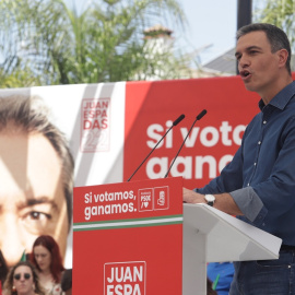 11/06/2022 El presidente del Gobierno, Pedro Sánchez, participa en un acto de la campaña para las elecciones andaluzas en Cártamar (Málaga)