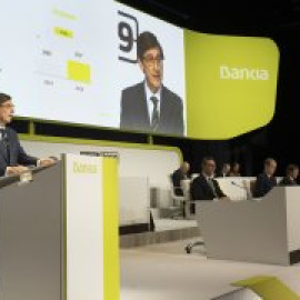 Goirigolzarri defiende en la junta de accionistas la privatización de Bankia