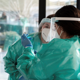 Un momento del primer acto de vacunación en el área de salud de Ibiza y Formentera,