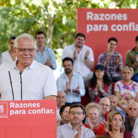 Josep Borrell en el acto de presentación de la candidatura de Óscar Puente a la reelección como alcalde de Valladolid | EFE