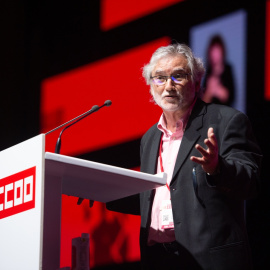 (21/10/2021) El presidente de la Fundación 1º de Mayo, Fernando Lezcano, durante el 12 Congreso Confederal de CCOO. (Archivo).
