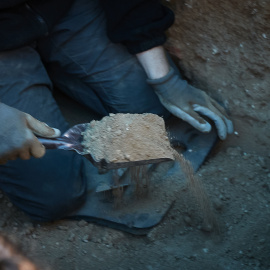 2/10/2020-Imagen de archivo de la exhumación de 21 víctimas de la dictadura franquista en la fosa Nº3 del cementerio civil de Guadalajara, Castilla La-Macha,  a 2 de octubre de 2020.