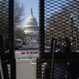 Perímetro de seguridad en el Capitolio de Washington.