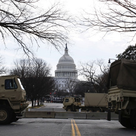 Perímetro de seguridad del Capitolio en los días previos a la investidura de Joe Biden.