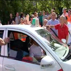 Tensión entre taxistas 