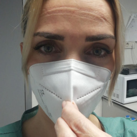 María Praena, la enfermera que se negó a trasladarse al Hospital Isabel Zendal.