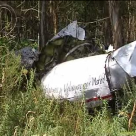 Se estrella una avioneta en Santiago de Compostela 