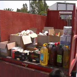 Carrefour dona productos alimentarios al Sindicato Andaluz de Trabajadores (SAT)