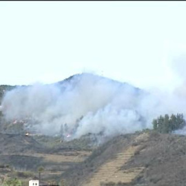 Arde el 10% del Parque Nacional del Garajonay, en La Gomera