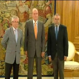 El rey recibe a Toxo y Méndez