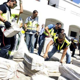 La Policía Nacional aborta la entrega de un mercante cargado con cocaína a un grupo de narcotransportistas gallegos