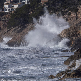 Imagen del oleaje en Baleares