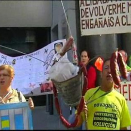 Protesta de afectados por las preferentes