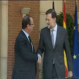 Rajoy recibe a Hollande en La Moncloa
