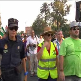 Sevilla, etapa final de la marcha obrera del SAT