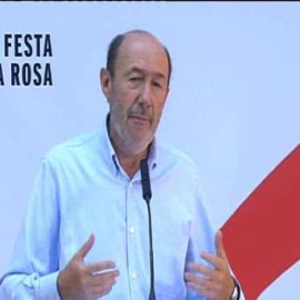Rubalcaba a Rajoy: "En Catalunya hay un problema político que hay que enfrentar"