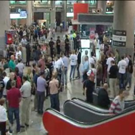 Primeras protestas de trabajadores en Atocha