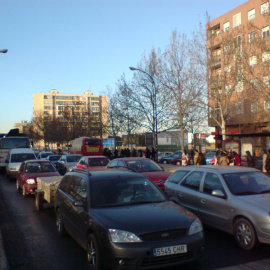 Atascos en Cataluña por la huelga del transporte 
