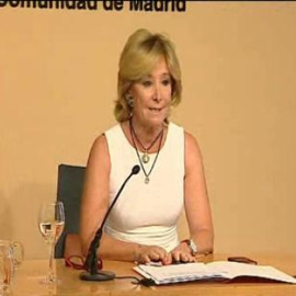 Esperanza Aguirre presenta la dimisión 