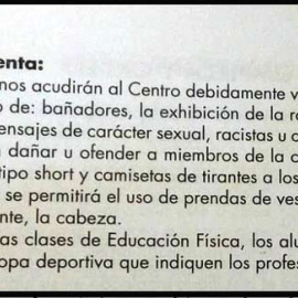 Parte de la polémica normativa del IES Torrevigía de Torrevieja.