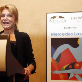 Carmen Cervera, la baronesa Thyssen, en la presentación de una de sus colecciones privadas. EFE