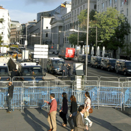 Despliegue policial alrededor del Congreso