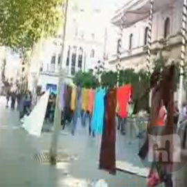 Colada pública ante el Ayuntamiento de Sevilla