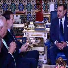 Rajoy se reúne con Mohamed VI en Marraquech