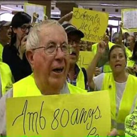 'Yayoflautas' contra los recortes