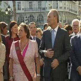 Abucheos e insultos durante la procesión cívica del Día de la Comunidad Valenciana